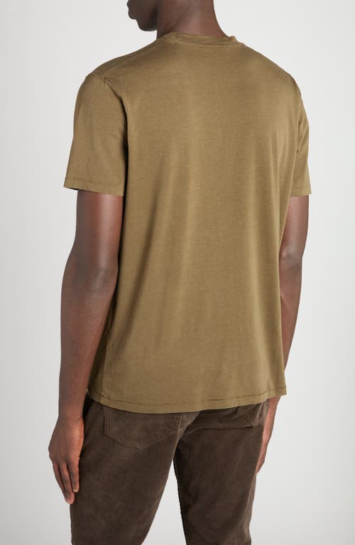 Tom Ford Short Sleeve Lyocell & Cotton Crewneck T-shirt