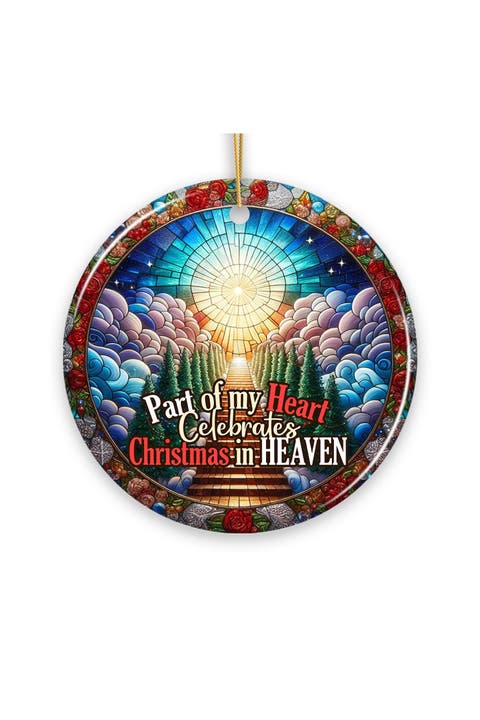 Stairway To Heaven Stained Glass Ornament
