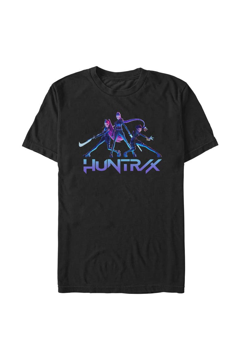 Mens KPop Demon Hunters Huntrix Girls T Shirt, Main, color, Black