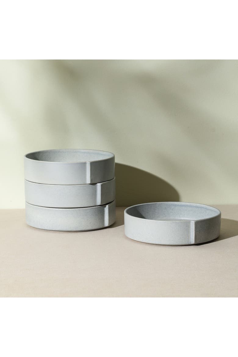 Bao Stoneware 4-Piece Pasta Bowl Set, Alternate, color, Blue-Grey