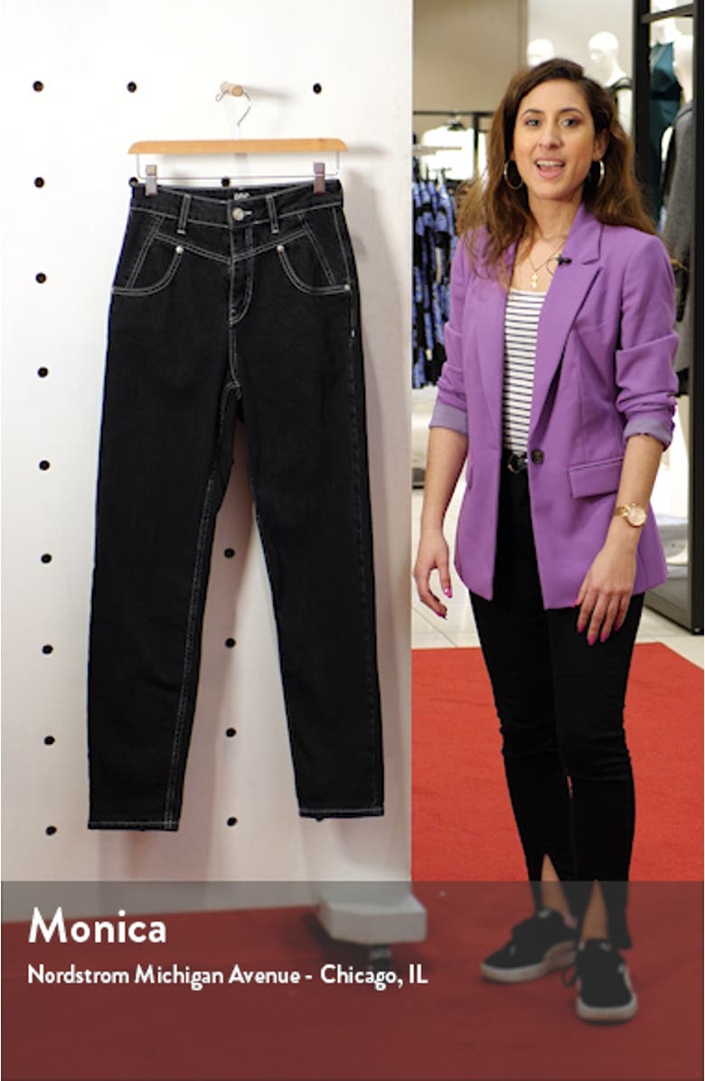 Acid Wash High Waist Nonstretch Mom Jeans, sales video thumbnail