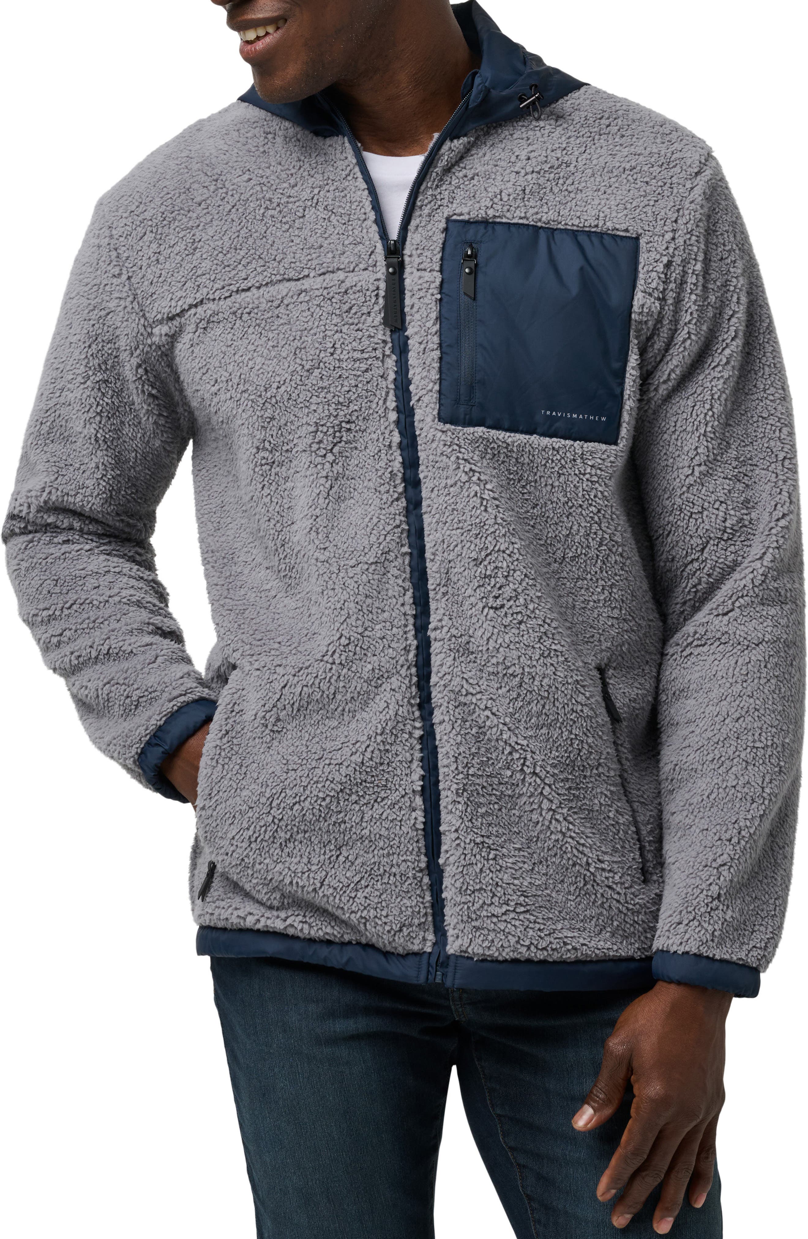 TravisMathew Ventura High Pile Fleece Hooded Jacket