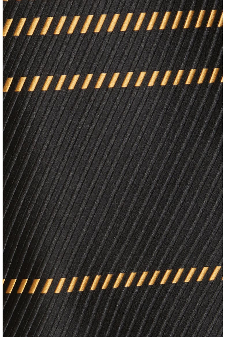 Lindsey Structured A-Line Dress, Alternate, color, BLACK / YELLOW