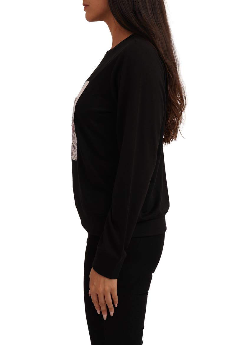 Red Shoes Sweatshirt, Alternate, color, BLACK