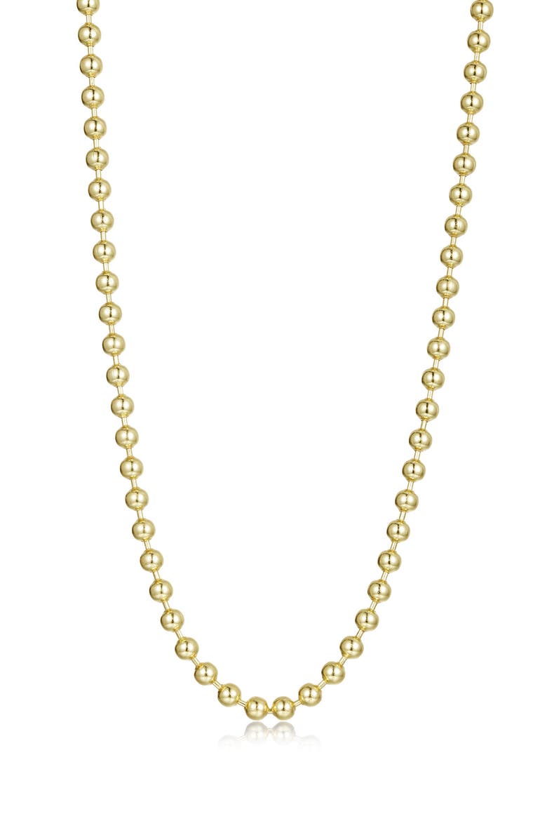 Large Mila Bead Chain Necklace, Main, color, GOLD