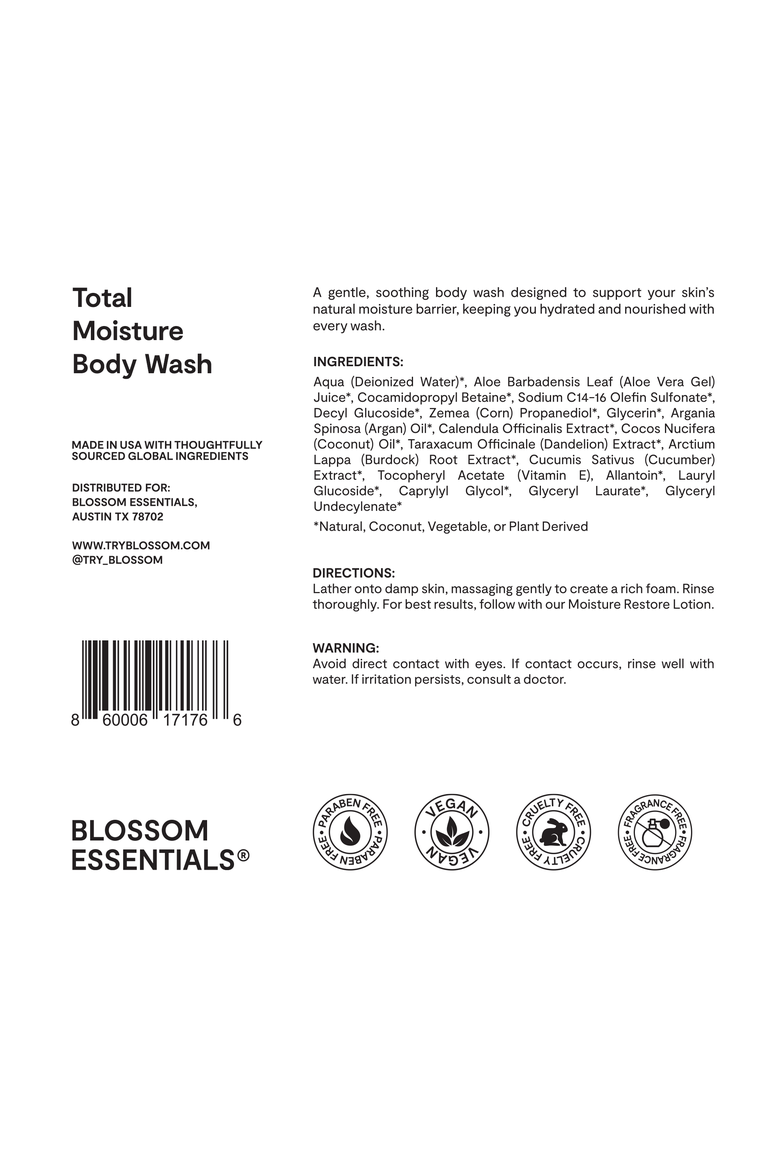 Total Moisture Body Wash, Alternate, color, none