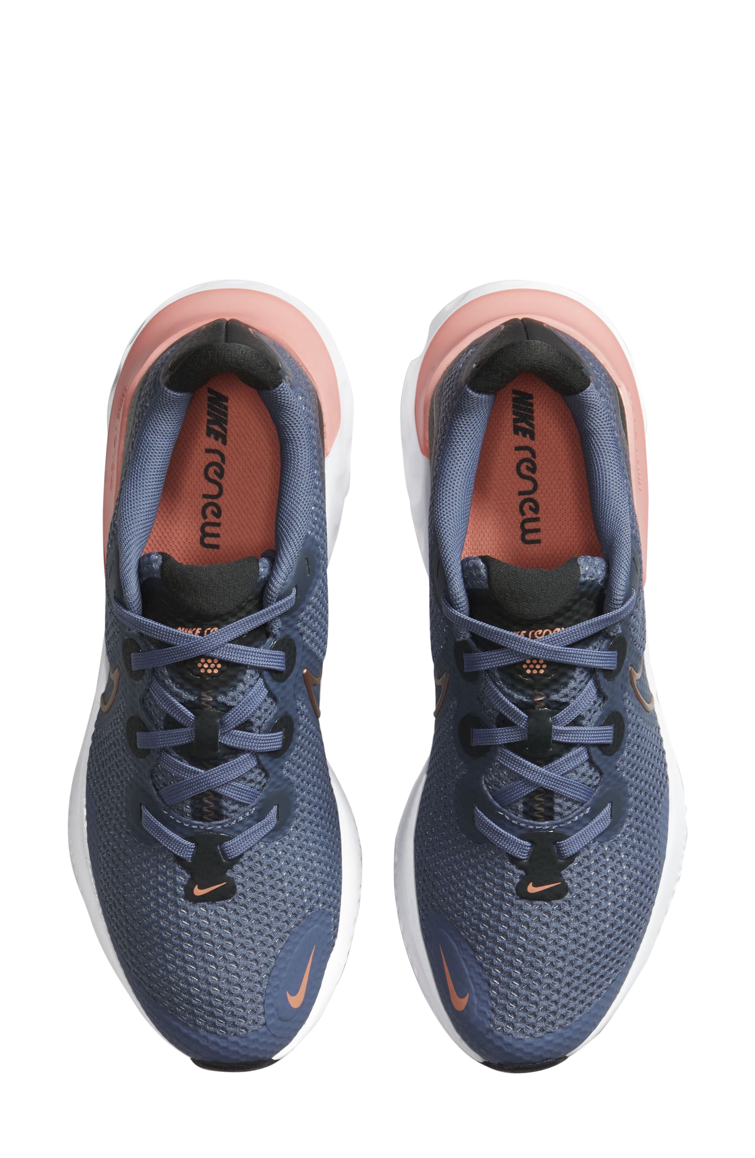 Renew Run GS Running Shoe, Alternate, color, INDIGO/ GREY/ PINK/ RED BRONZE