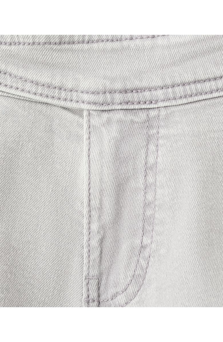MANGO TEEN Belted Denim Minishorts, Alternate, color,