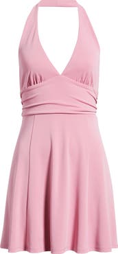 BP. Shirred Halter Minidress