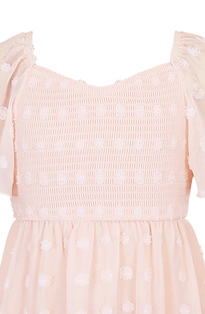 Zunie Kids' Embellished Babydoll Dress, Alternate, color, Blush