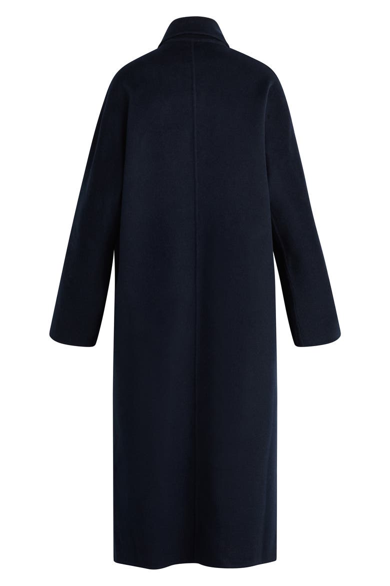 The Luca Wool Blend Double Breasted Coat, Alternate, color, NAVY