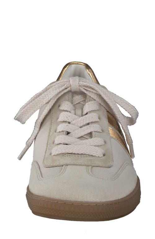 Paul Green Tilly Sneaker In Biscuit Suede Combo