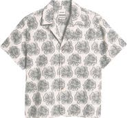 RIZORT Hibiscus Print Camp Shirt
