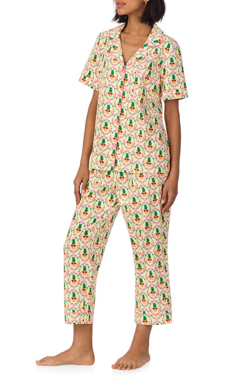 Bedhead Pajamas Print Crop Stretch Jersey Pajamas