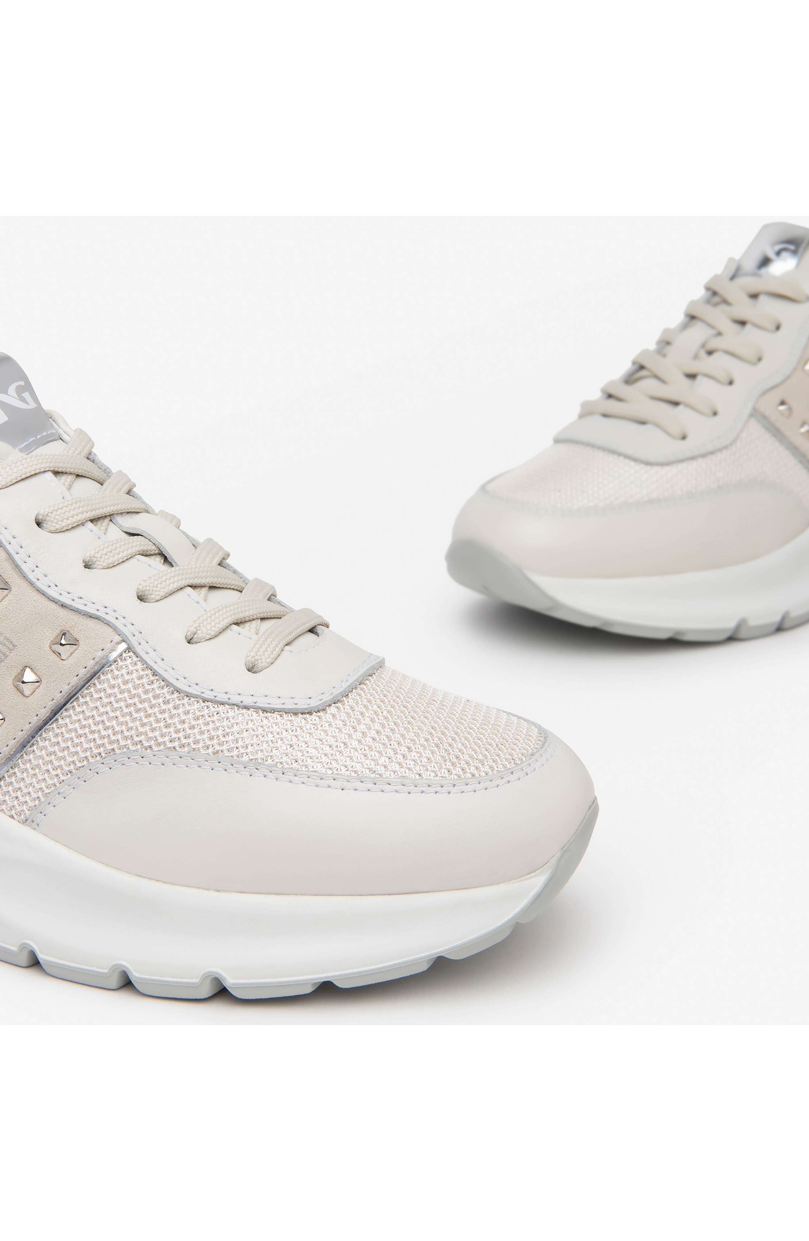 Colorblock Sneaker, Alternate, color, WHITE