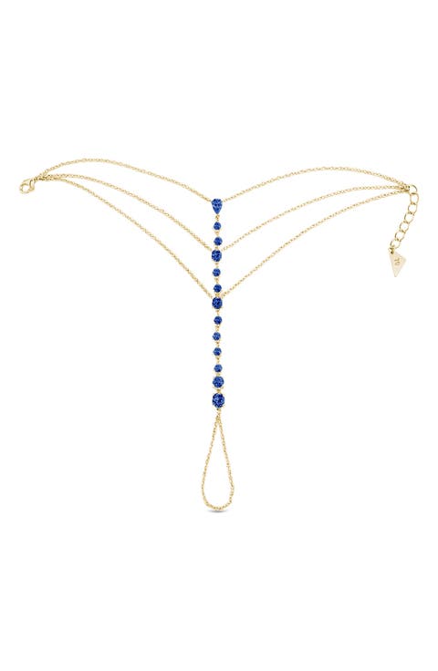 Malys Cubic Zirconia Hand Chain