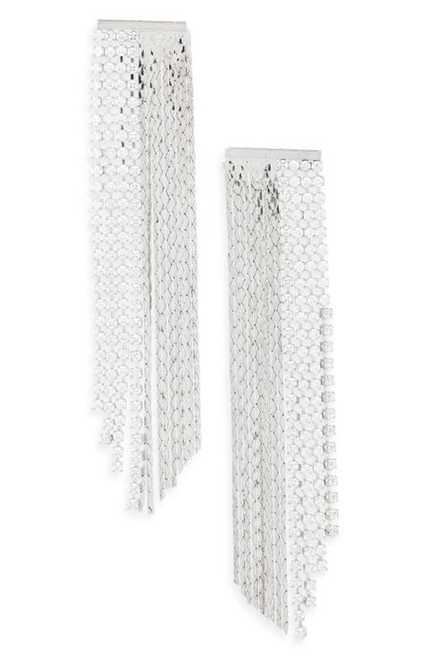 Crystal Fringe Drop Earrings