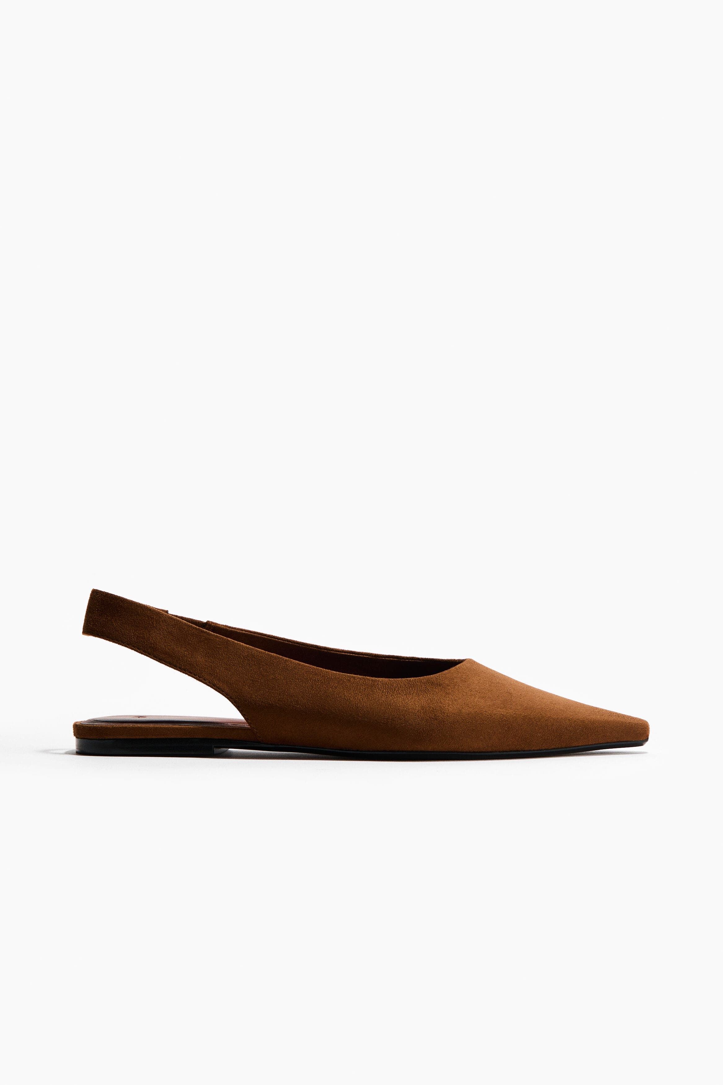 H&M Pointed Slingbacks, Alternate, color, Brown