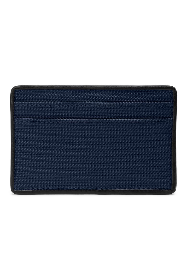 Alpha Slim Nylon Card Case, Alternate, color, NAVY