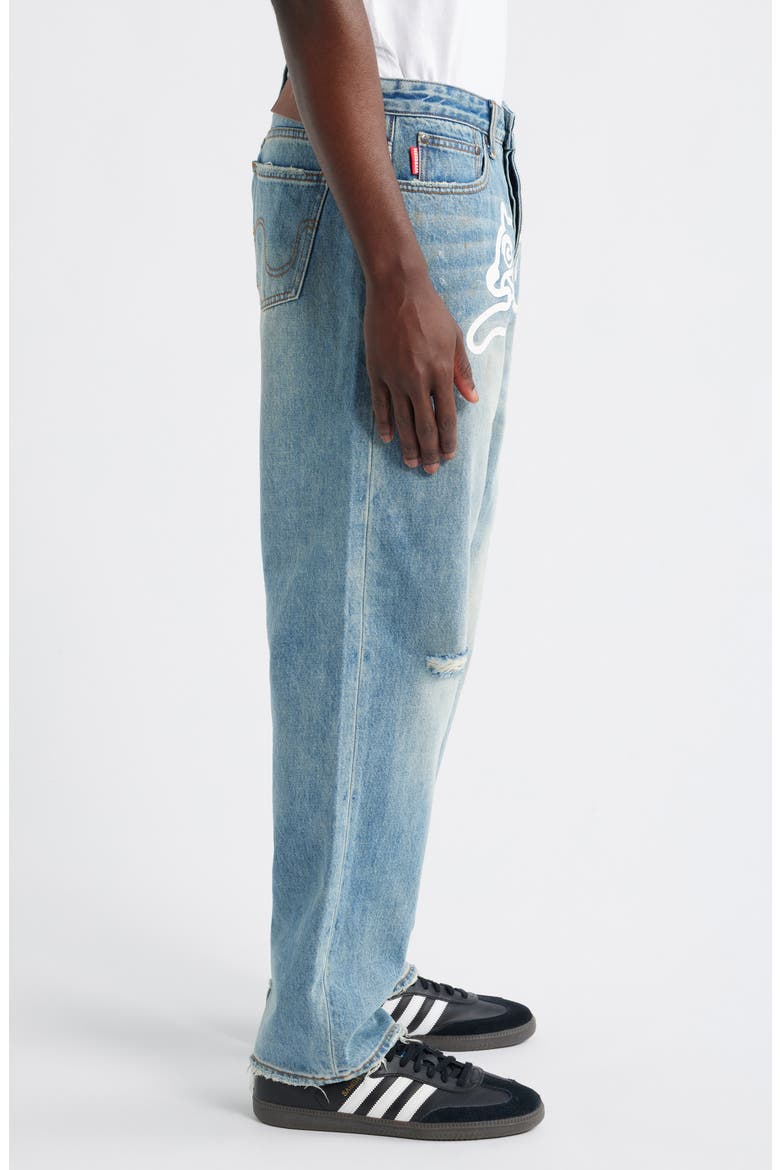 Slate Vanilla Fit Straight Leg Jeans, Alternate, color, FADED
