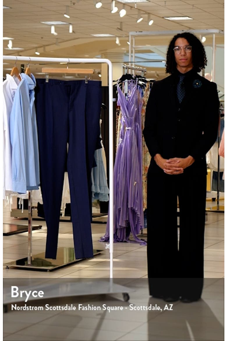 Flat Front Solid Wool Trousers video