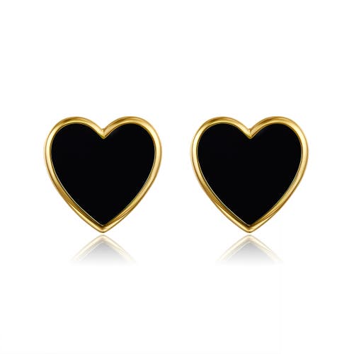 Anna Zuckerman Petit Love Studs In Black