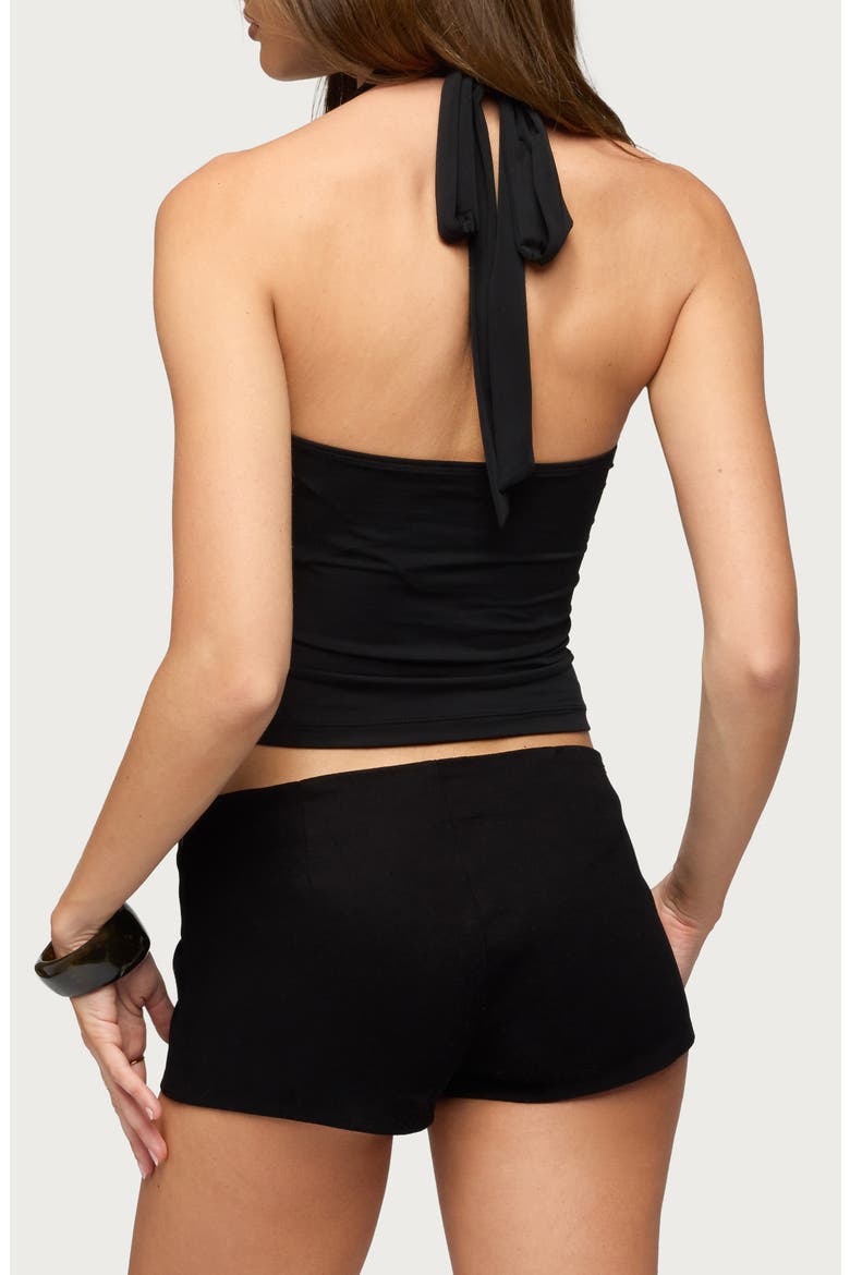 Sally Abstract Cutout Top, Alternate, color, BLACK