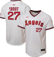 Nike Youth Nike Mike Trout White Los Angeles Angels Alternate 2 Limited Player Jersey