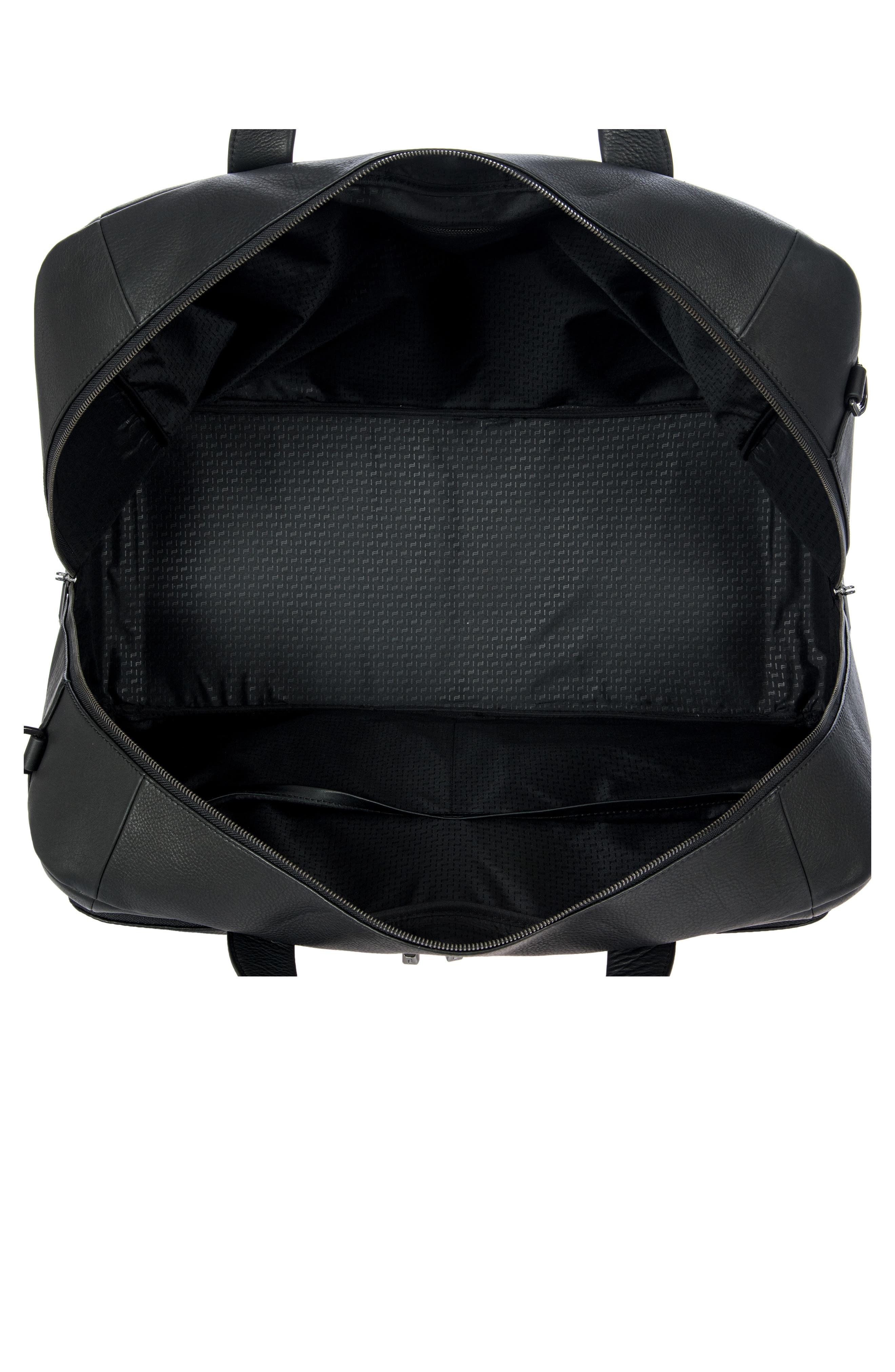 Porsche Design Roadster Water Resistant Leather Weekend Duffle Bag, Alternate, color, 