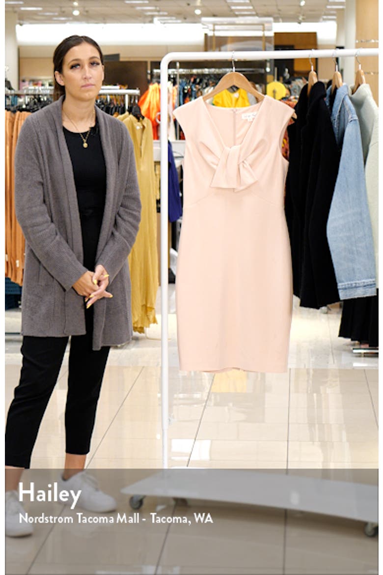 Tie Front Cap Sleeve Sheath Dress video