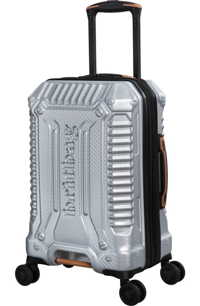 Britbag Annamite 21-Inch Hardside Carry-On Luggage, Main, color, Silver