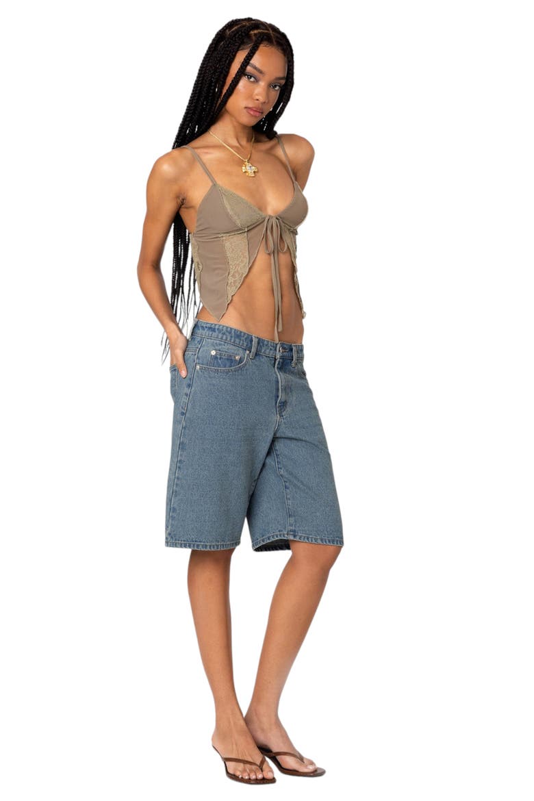 Patchwork Lace Camisole, Alternate, color, OLIVE