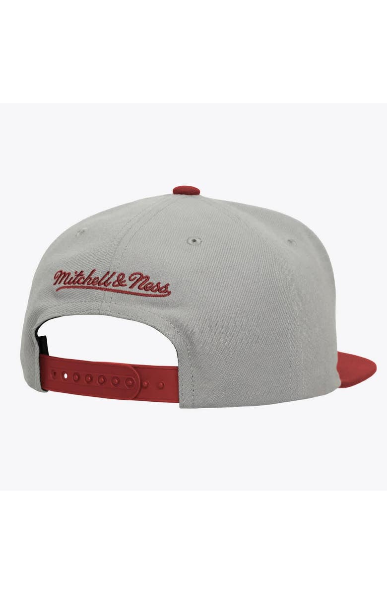 Mitchell & Ness Men's Mitchell & Ness  Gray/Crimson Alabama Crimson Tide Plaid OG Snapback Hat, Alternate, color, Gray