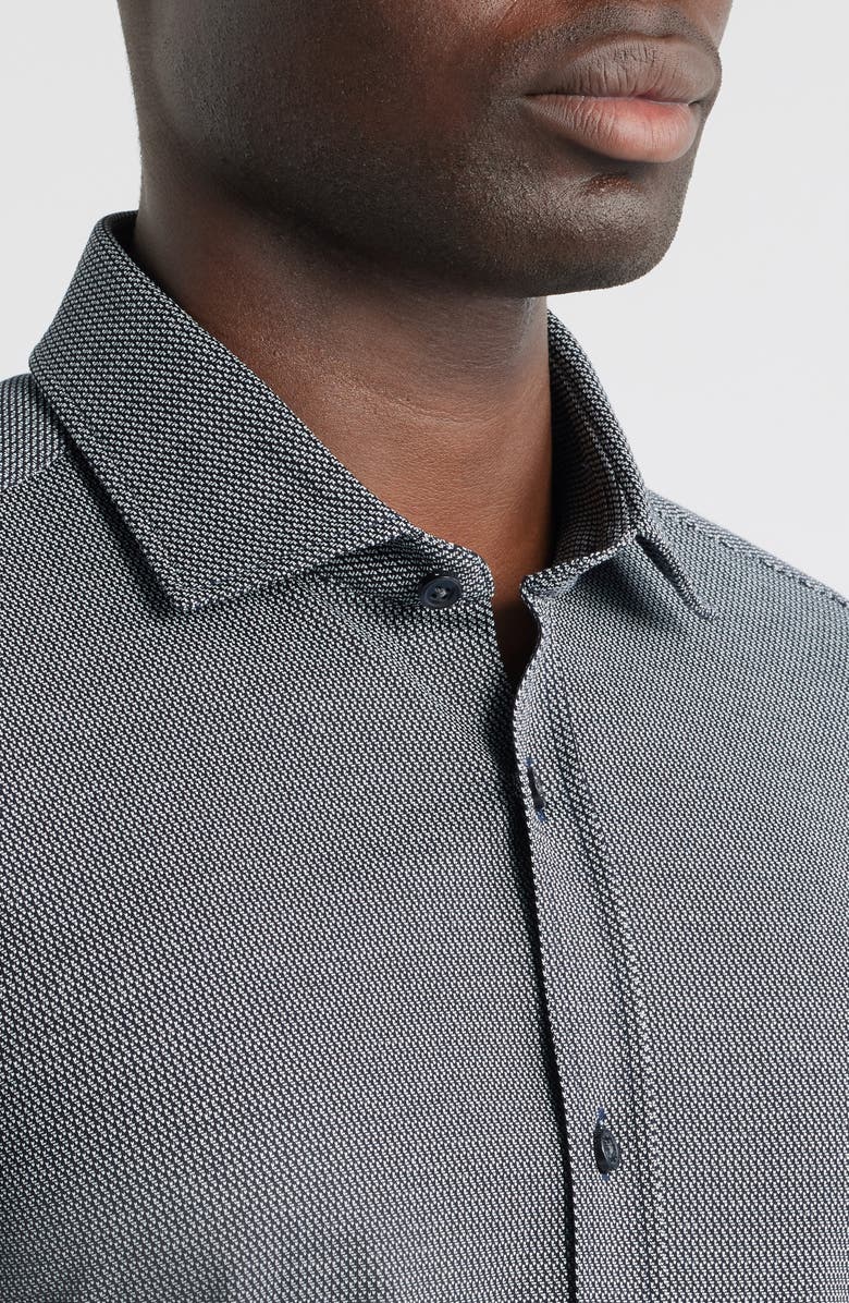 BOSS Roan Button-Up Shirt, Alternate, color, Navy