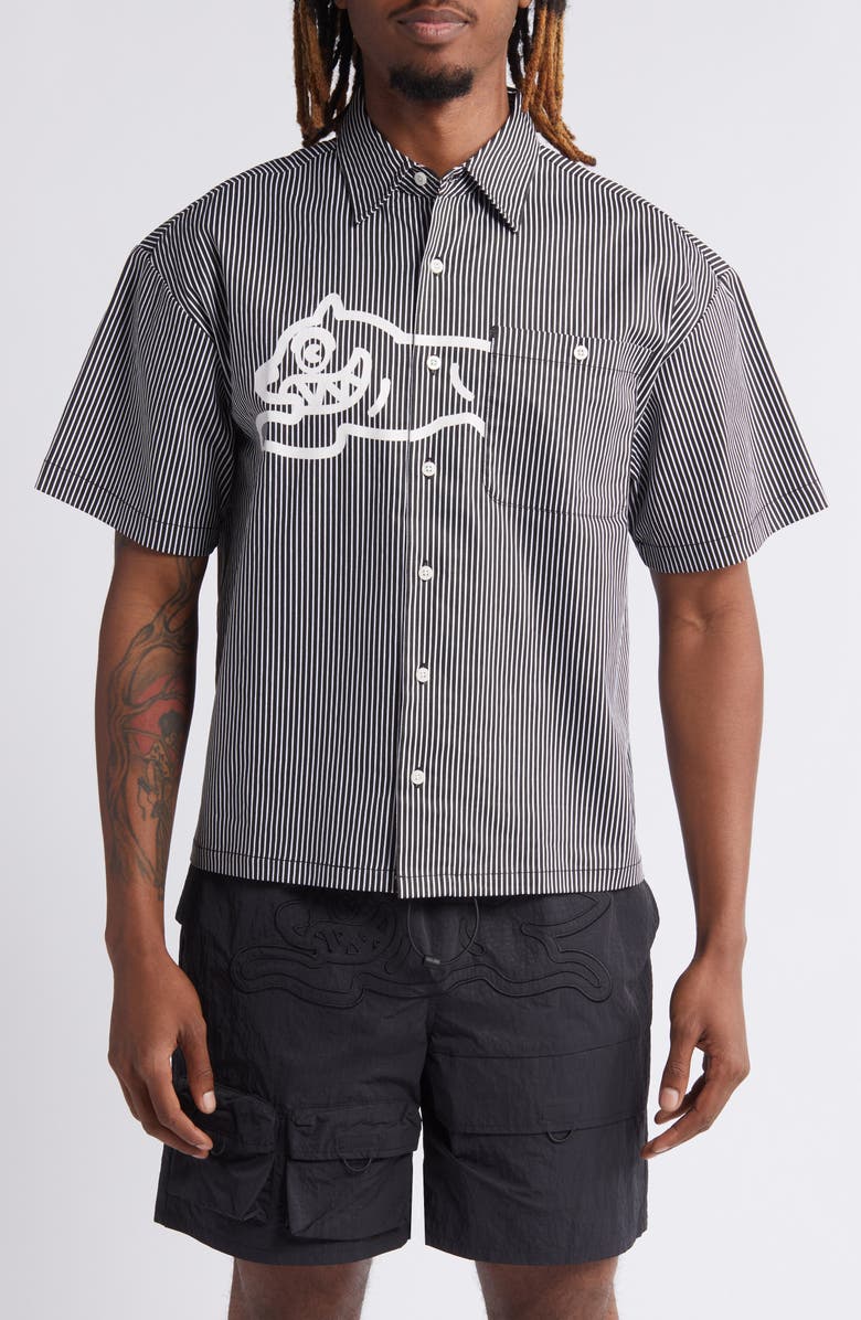 ICECREAM Arcade Short Sleeve Button-Up Shirt, Main, color,