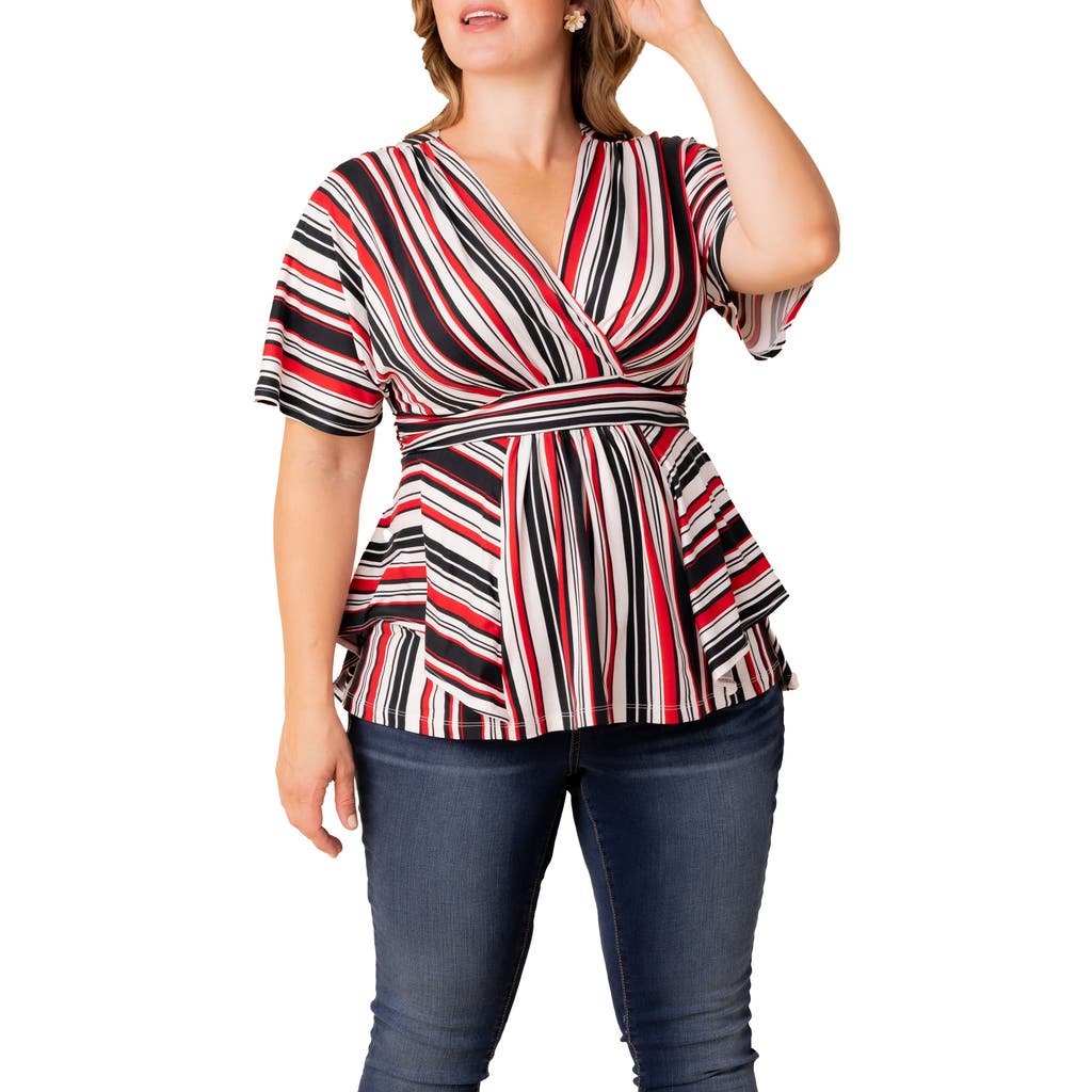 Shop Kiyonna Boulevard Stripe Knit Top