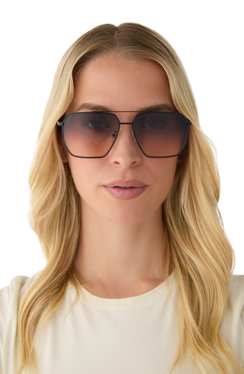 DIFF Berkely 59mm Gradient Navigator Sunglasses, Alternate, color, Twilight Gradient