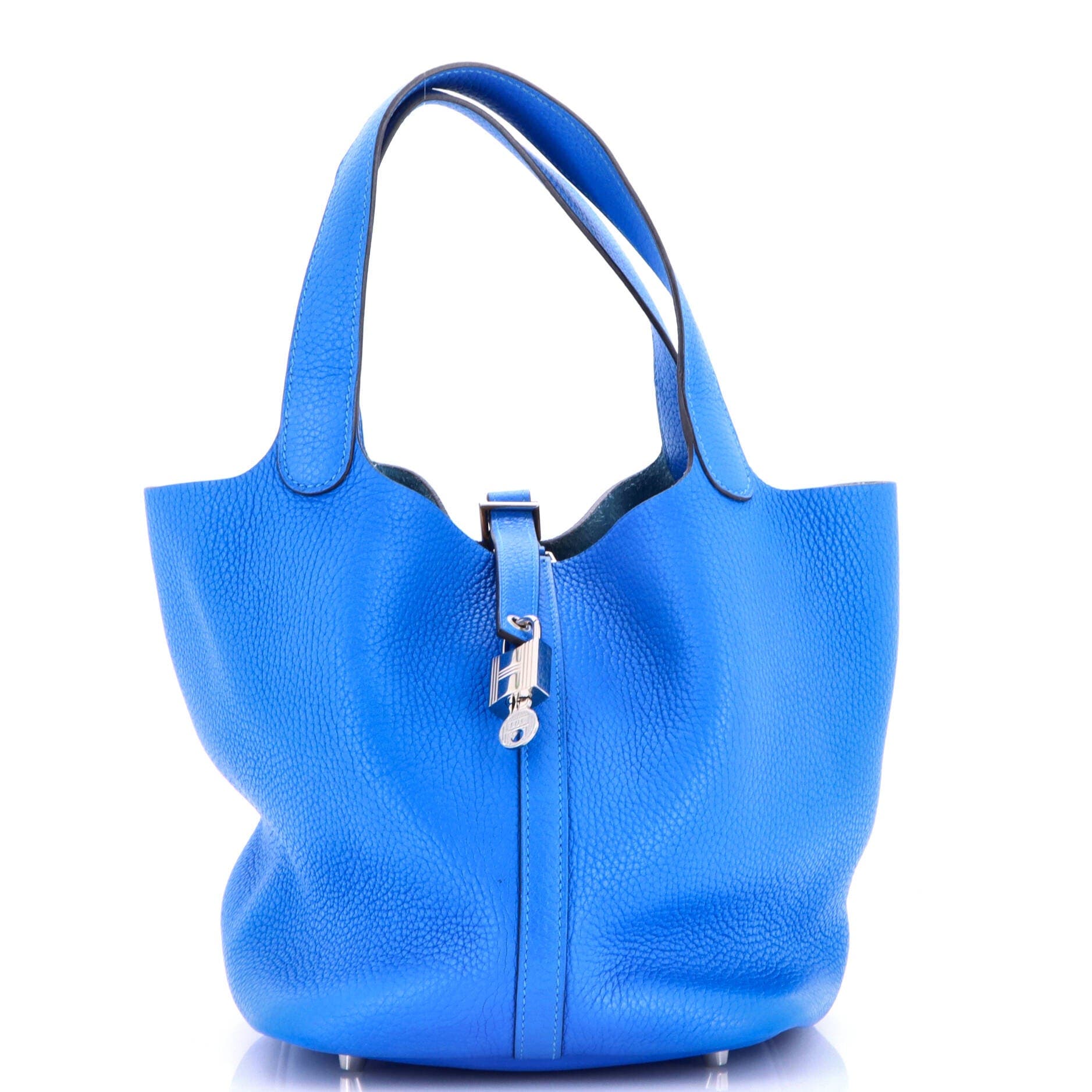 Picotin Lock Bag Clemence MM, Main, color, Blue