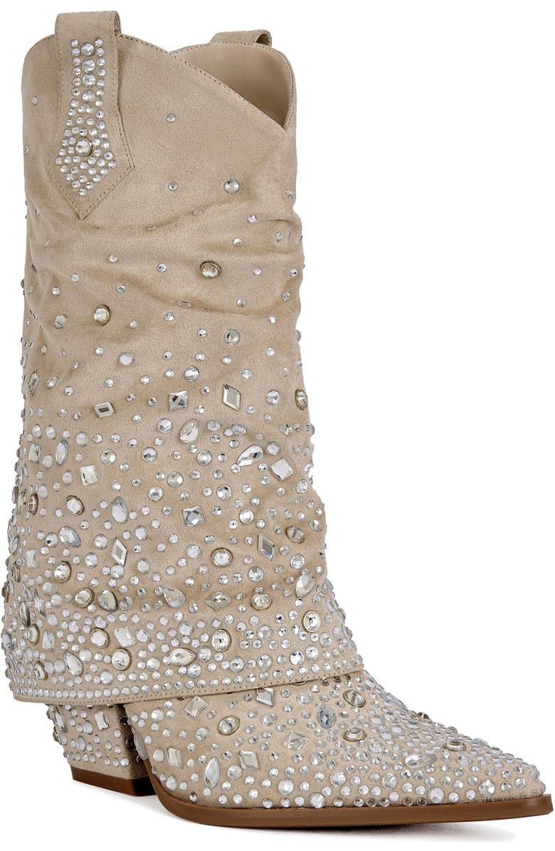 AZALEA WANG Christos Block Bootie, Alternate, color, Beige