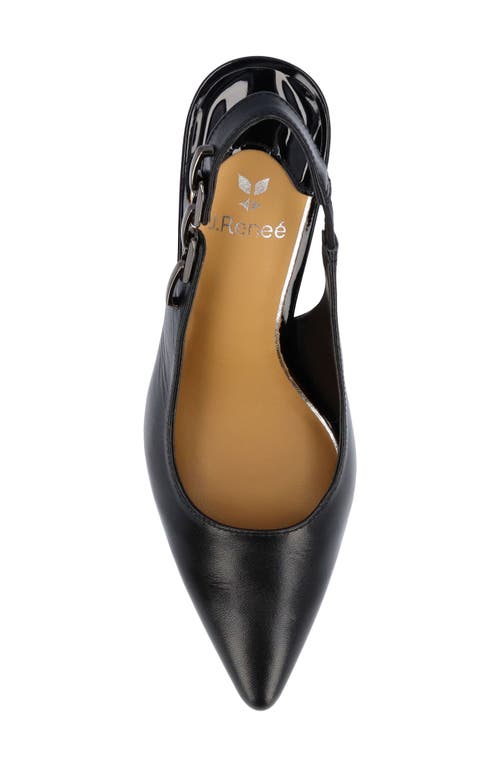 J. Reneé Krissa Slingback Pointed Toe Pump In Black