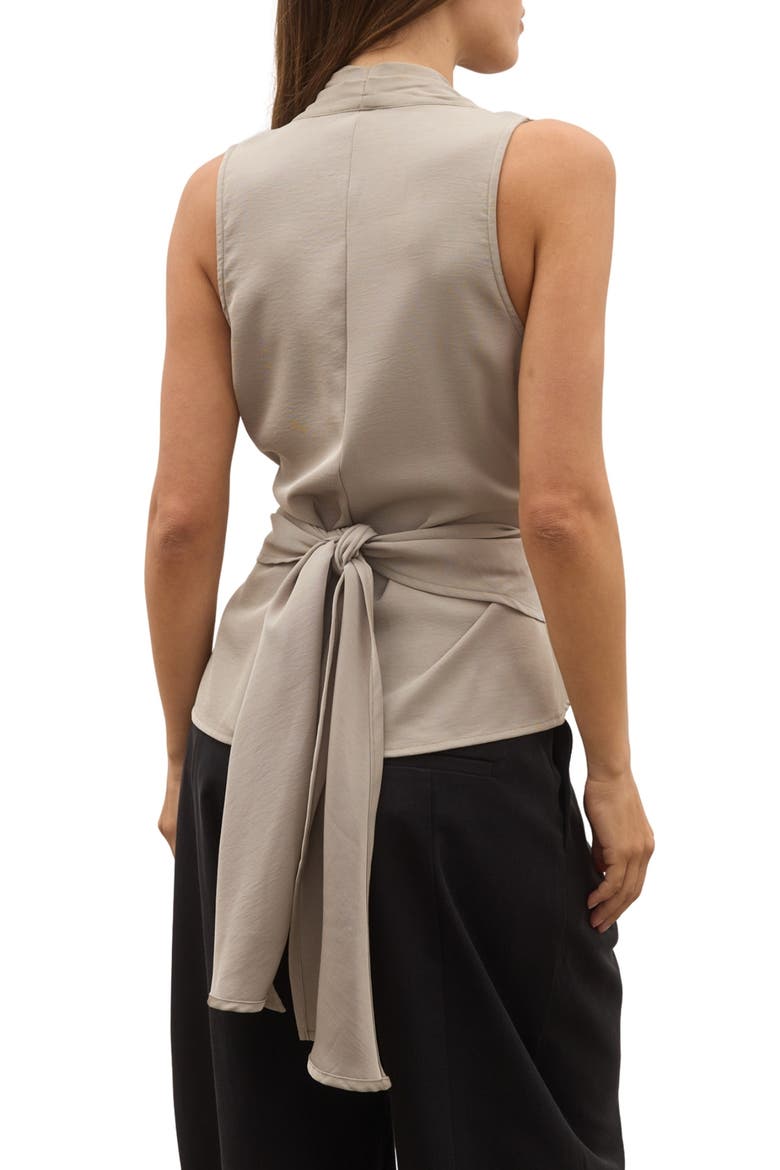 Leon Wrap Top, Alternate, color, GREY