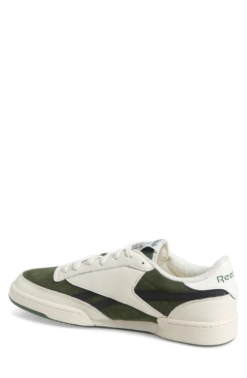 Reebok Club C Revenge Ii Sneaker In Chalk/breakawaygreen/black