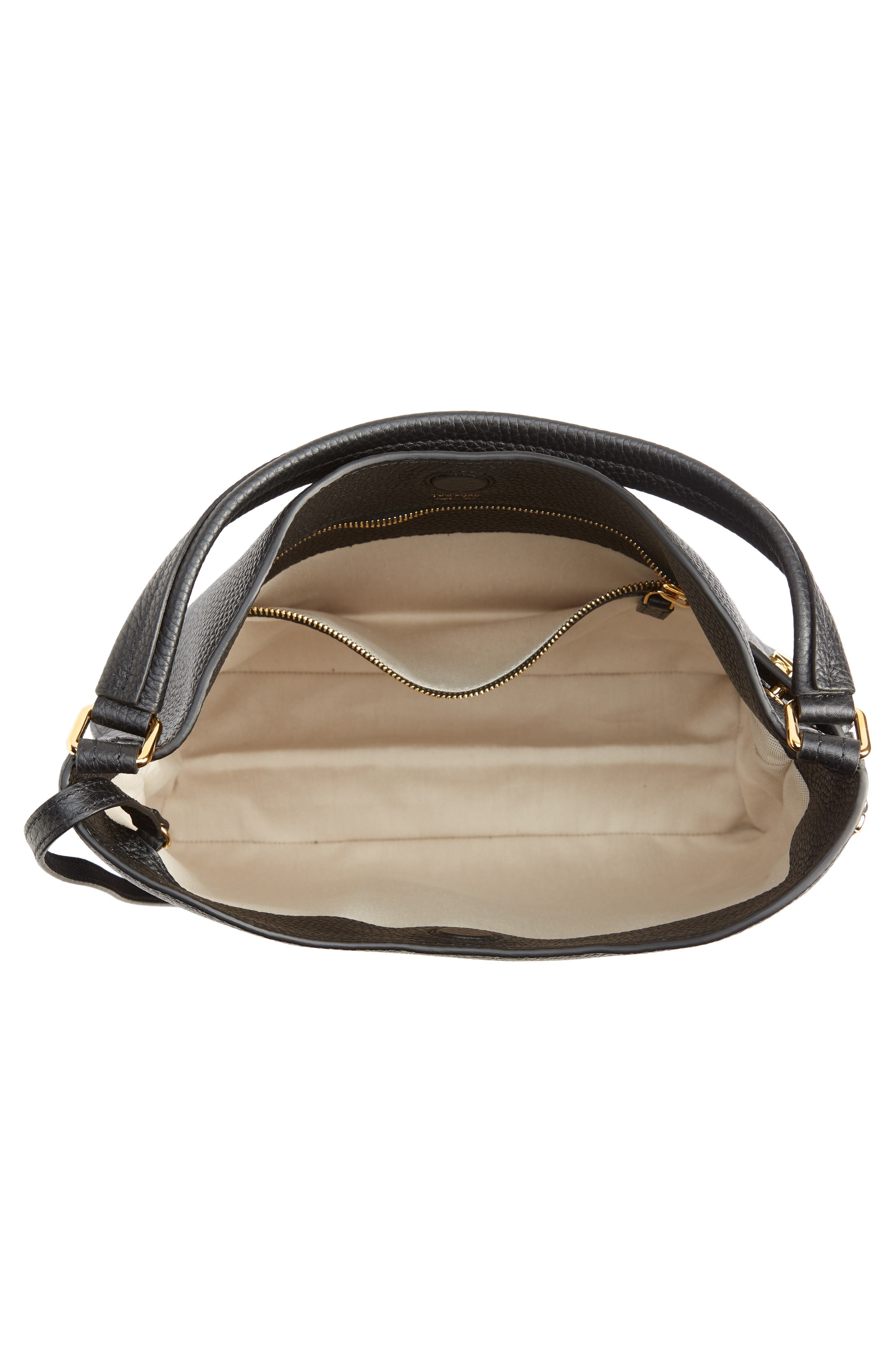 TOM FORD Small Alix Grain Leather Hobo Bag, Alternate, color, 