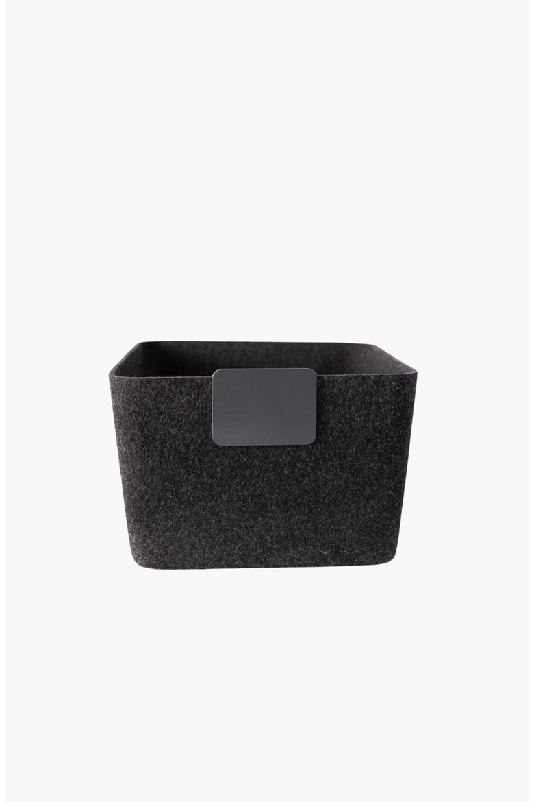 The Sculpted Bin - Wide, Alternate, color, Carbon - Set of 3