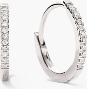 MEJURI Pave Diamond Huggie Hoops