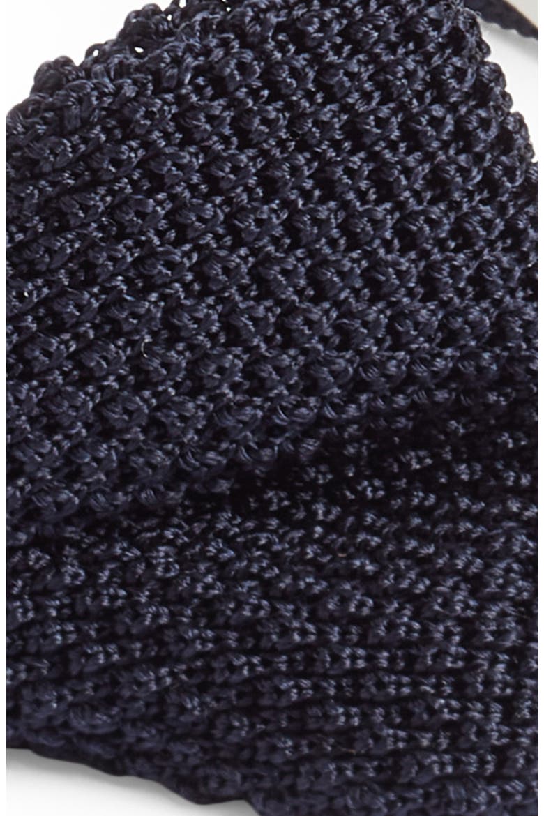 Ingleside Silk Knit Bow Tie, Alternate, color, MIDNIGHT