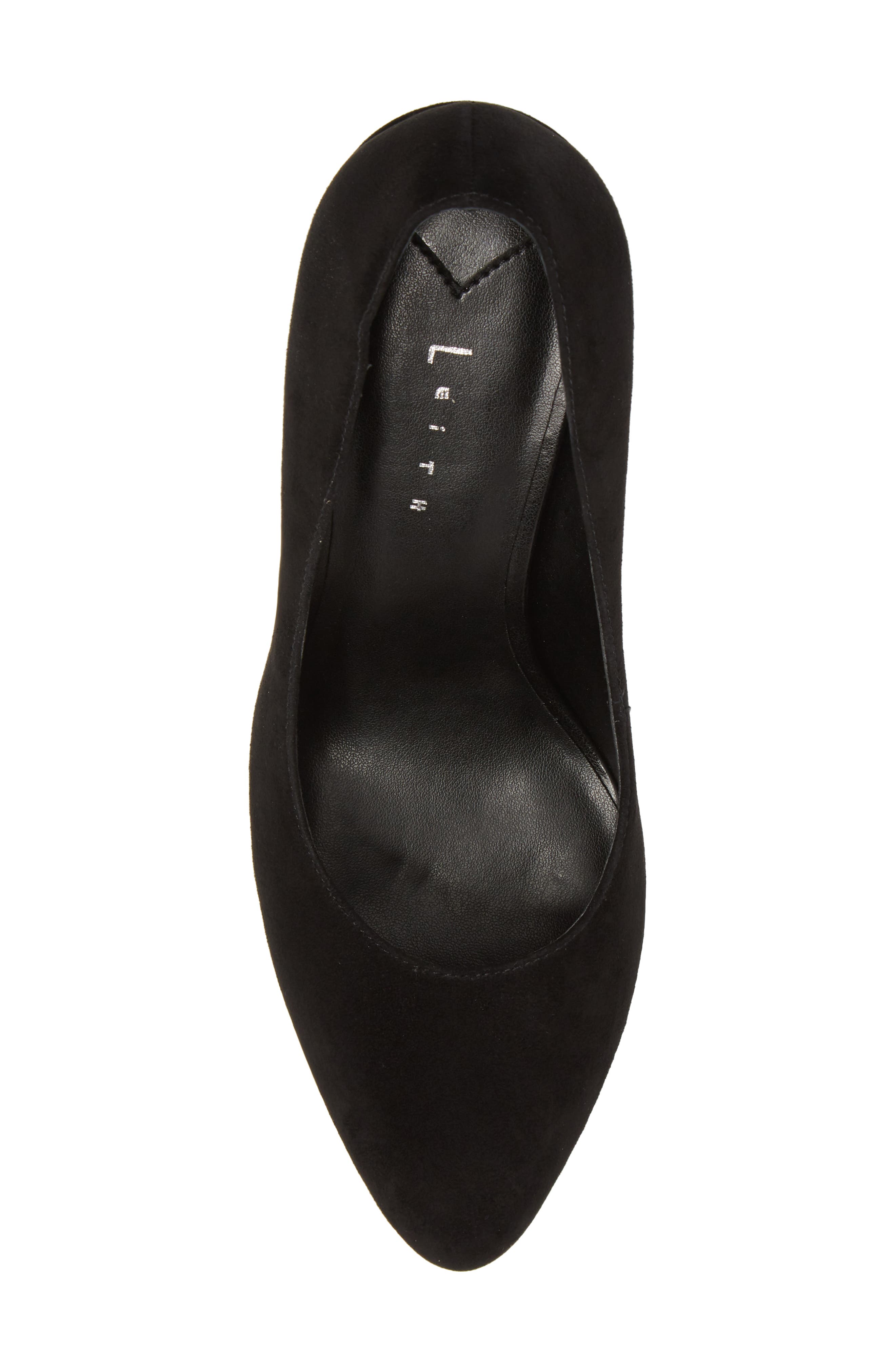 Nik Block Heel Pump, Alternate, color, BLACK SUEDE