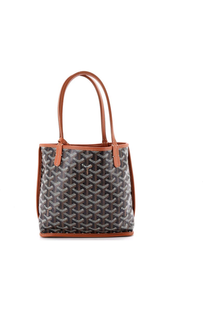 Pre-Owned Goyard Anjou Reversible Tote Coated Canvas Mini, Alternate, color, Brown