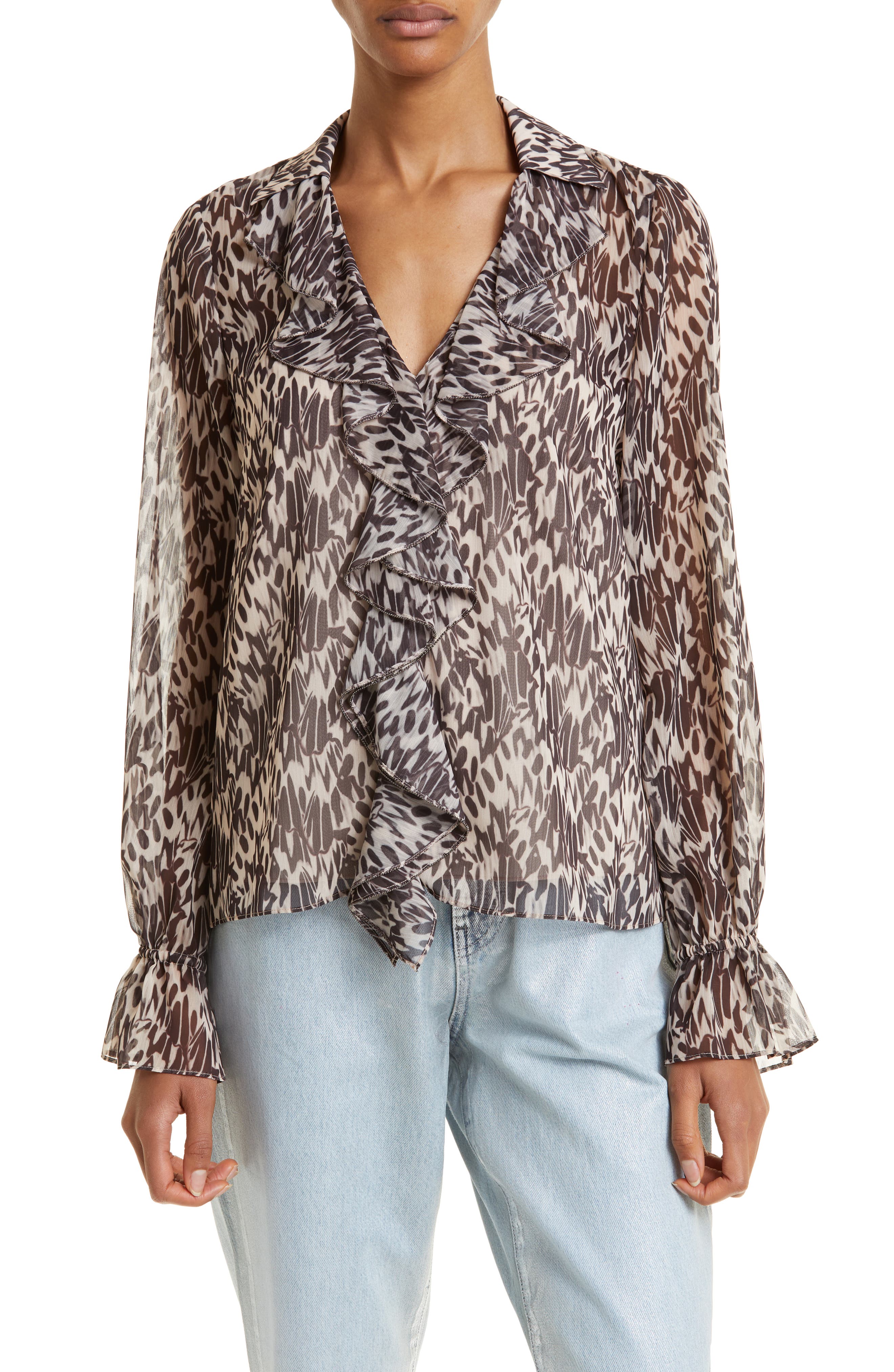 ted baker ruffle blouse