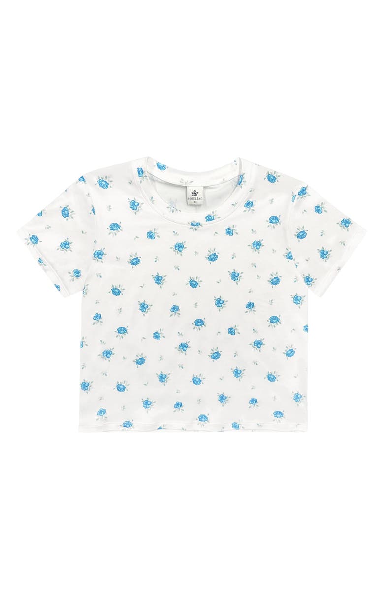 PixieLane Kids' Simply Soft Easy T-Shirt, Main, color, Ivory Blue Floral